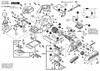 Bosch 0 601 593 642 GHO 36-82 C Portable Planer 240 V / GB Spare Parts GHO36-82C